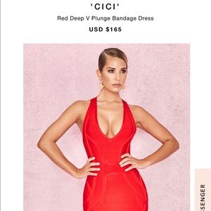 House of CB Red “CICI” Dress